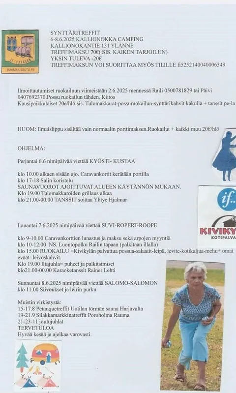 kallionokka tapahtumat